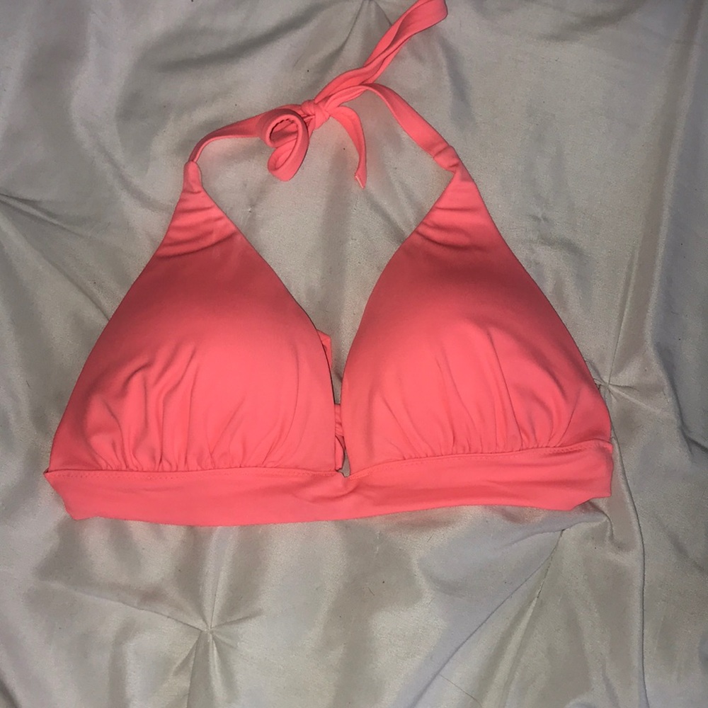 Coral bikini top